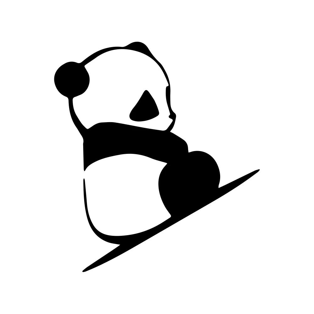Funny Cute Panda Sticker Car Body Side Decor Decal Motorcycle Vinyl Waterproof Decoration Cover Auto DIY Para Tuning Accessories