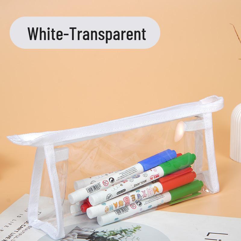 

Екологічний прозорий ПВХ пенал: Велика місткість, мінімалістичний дизайн для учнів початкової та старшої школи прозорий/білий