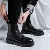 Martin Boots Men's Winter New British Style High-top Men's Thick-soled American Tooling Leather Boots Men's 12518-A