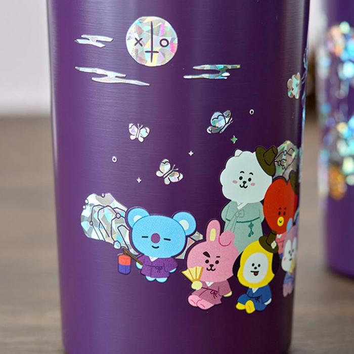 BT21 Pahar grafic Premium K Edition din sidef (710 ml / 24 fl. oz.)