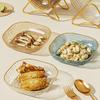 YIJUK Plastic Snack & Fruit Plates (4-Pack)