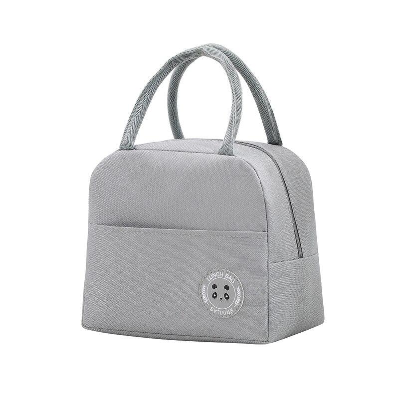 Children's Lunch Bags Solid Thermal Insulation Large Capacity Outdoor Portable Picnic Food Storage Bag Kids Lunch Box Bag