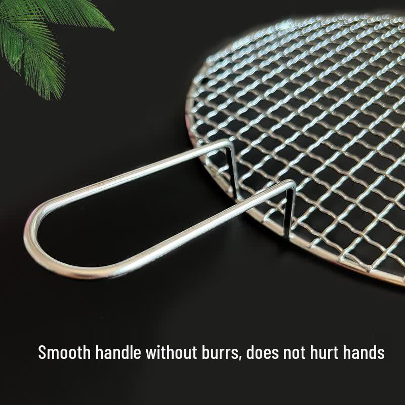Oeny Round BBQ Grill Mesh with Handle