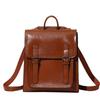 Versatile Leather Women's Bag Oil Wax Cowhide Women's Backpack Backpack