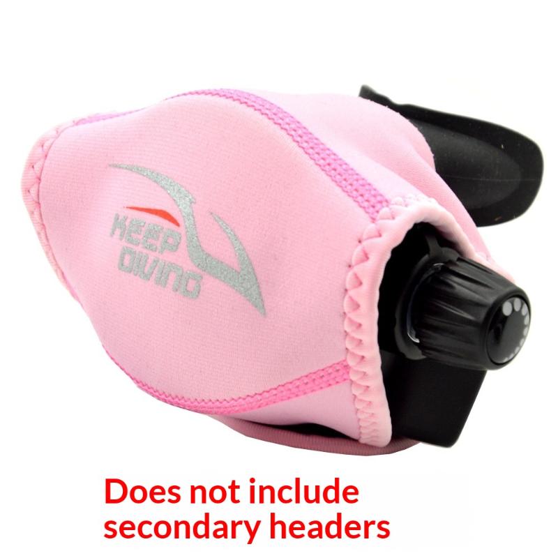 Snorkel Scuba Second Stage Head Cover Diving Regulator Universal Secondary Head Protector Case Covers Scuba Diving Parts розовый