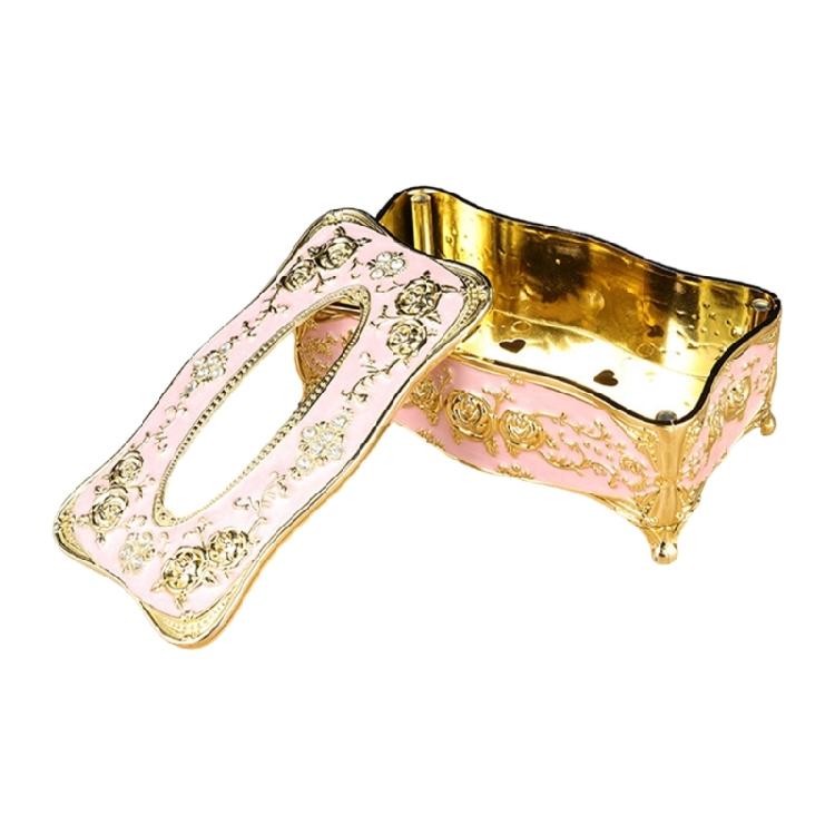 Sturdy Quality ABS Plastic Tissue Cover With Ornate Rose Patterns Sophisticated Decors Tissue Box For Elegant Spaces