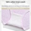 Female Summer Striped Cotton Pure Cotton Crotch Antibacterial Abdominal Lift Hip Breathable High Waist Briefs