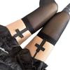 Cross Women Stockings Gothic Cross Sexy Belt Lolita Pantyhose Stockings Knee-socks Thigh Highs Socks Girls Tights