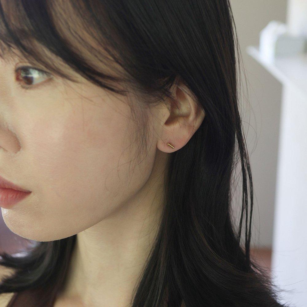 14K Gold-Filled Silver Alphabet Stick 3P Set