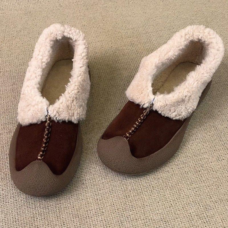 Женские большие размеры мягкие эластичные зимние теплые утепленные сноубутсы нескользящие износостойкие для улицы для отдыха и спорта хлопковые ботинки 40 2990₽