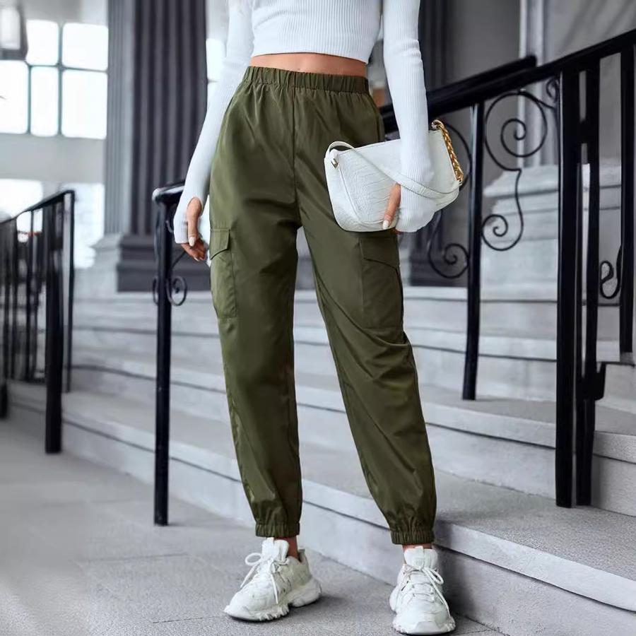 New Women's Pants Multi-Color Casual Workwear Pants Multi-Pocket Girls' Trousers
