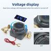 Upgrade 300A Battery Disconnect Switch with Voltmete Switch 12-48V Power Master Isolator Cut/Shut Off Switch DC5-80V for all car