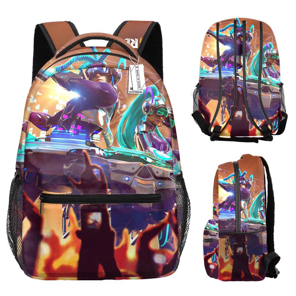 Harajuku Kpop Youthful Novelty School Bags Unisex Free Fire Travel Bags 3D Print Oxford Waterproof Notebook Shoulder Backpacks