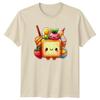 Cute Kawaii Happy Food Character TShirt Kawaii Food Food Birthday Gift