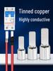 C45 Purple Copper Circuit Breaker Terminal Lug Insert - Cold Crimp Wire Connector Splicing Terminal.