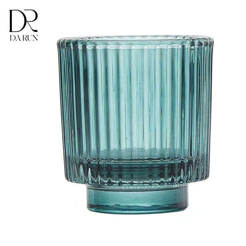 Gradient Nordic Glass Candle Holder Jar