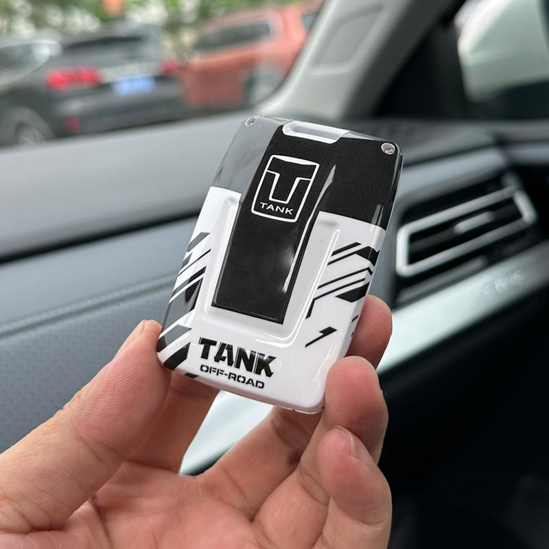 For Tank 300 400 500 700 Hi4T Abs Key Fob Cover Case With Keychain - Anti-Scratch Protective Shell