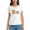 Women TShirt Rilakkuma Summer Short Sleeve Tees Crew Neck Cotton T Shirts Clothes Tops Streetwear