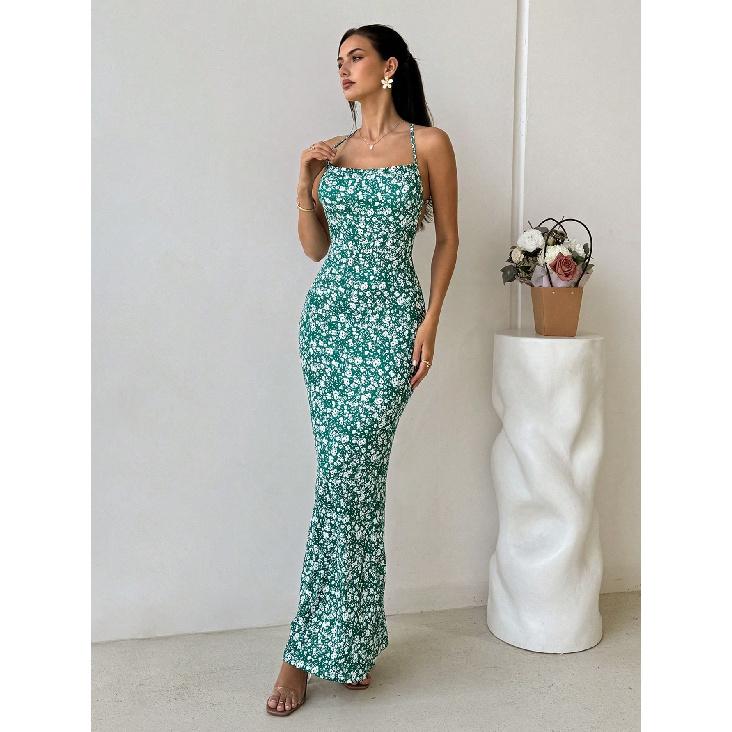 New Year Summer Vacation Beach Music Festival Commuting Work Comfortable Sexy Elegant Women'S Fashion Printed Dress