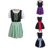 German Dirndl Dress With Middle Waist And Short Sleeves For Oktoberfest Events