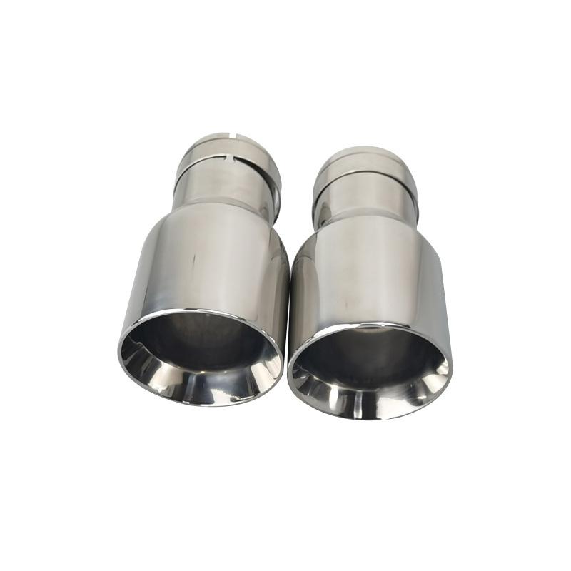 Double Wall Bevel Thickness 1.2mm Stainless Steel Vehicle Refitting Universal Exhaust Tip Car Muffler Tail Throat Modification