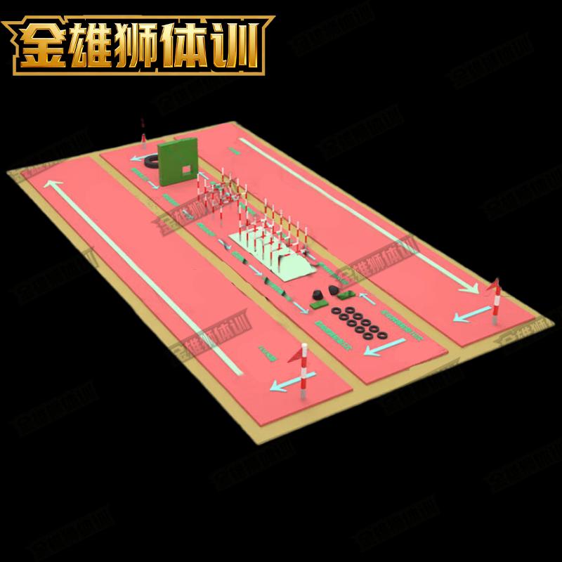 Golden Lion 400m Obstacle Course & Outdoor Fitness Equipment