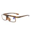 Men's Anti-Blue Light Reading Glasses, Large Frame, Business Style, Spring Hinges
