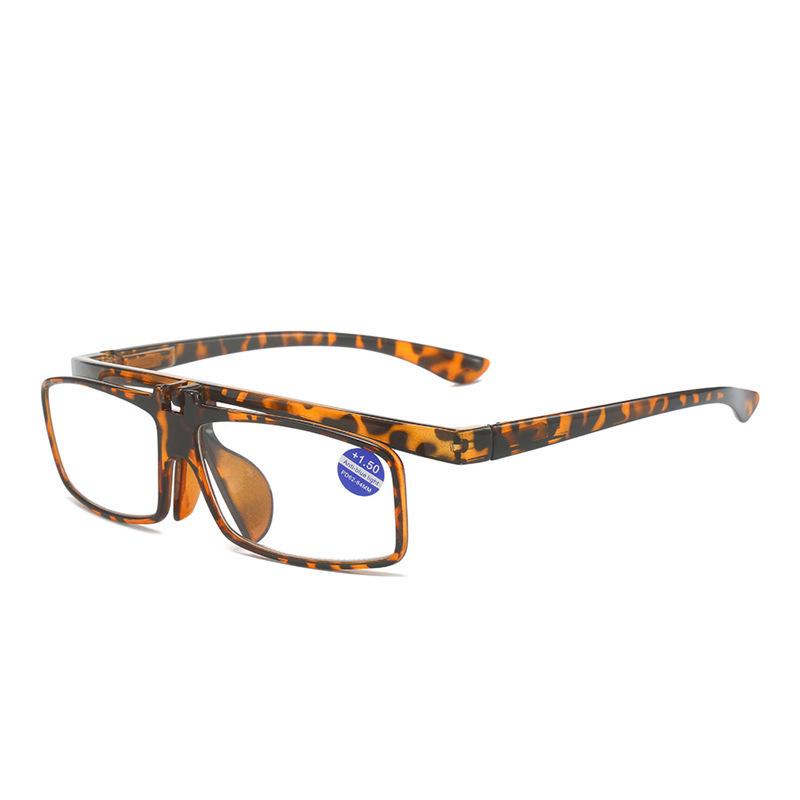 Men's Anti-Blue Light Reading Glasses, Large Frame, Business Style, Spring Hinges