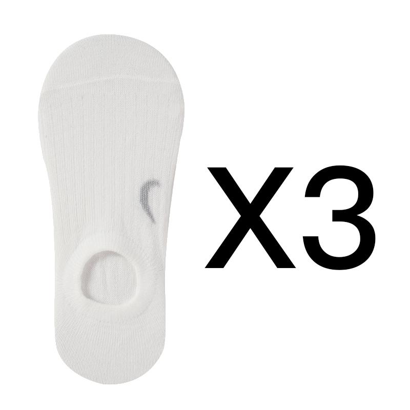 Women's Socks Fashion Summer Sock Low Tube Female White Solid Color Breathable Non Slip Invisible Socks