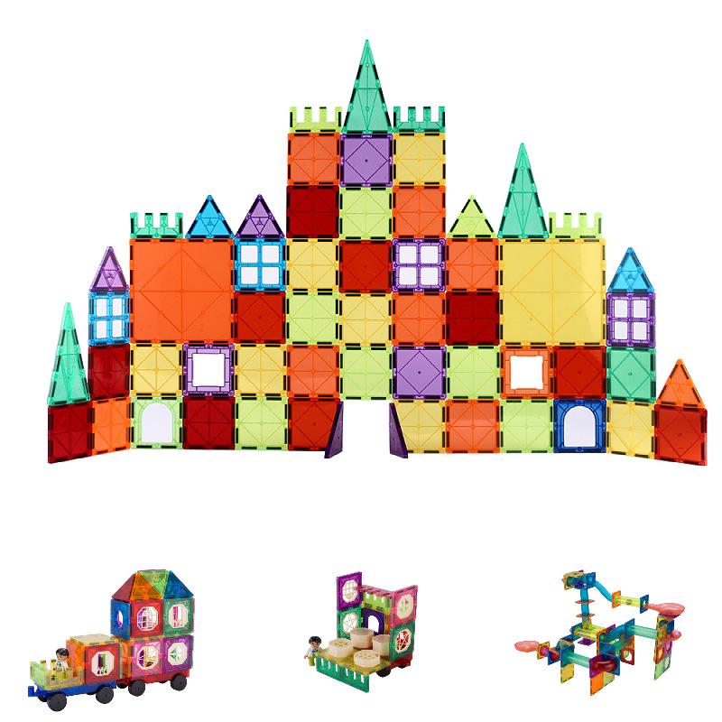 Magnetic Window Tiles: Colorful Building Blocks for Children