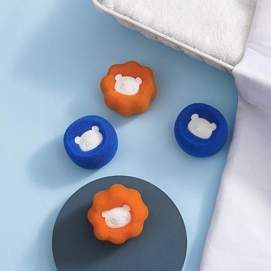 6Pcs Laundry Balls Protective Clothing Pet Hair Remover Reusable Sponge Balls Washing