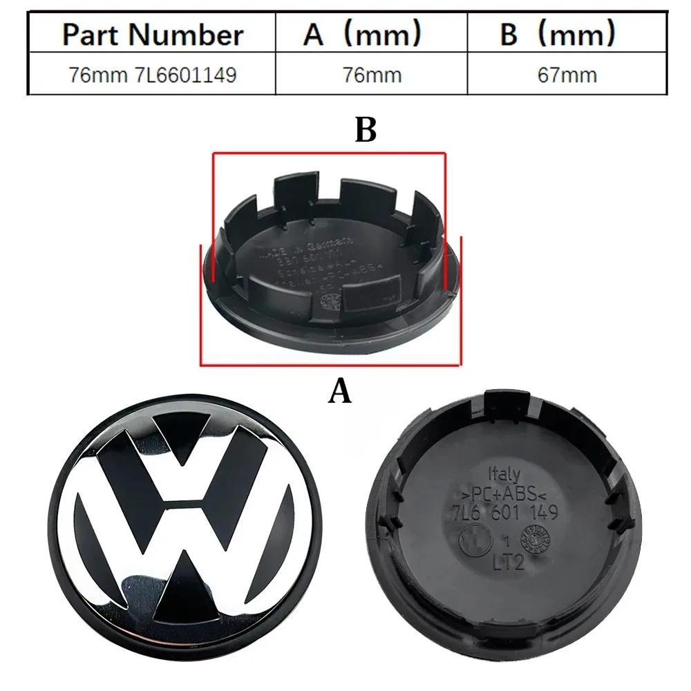 WGLRK1 3B7601171 1J0601171 Para VW Volkswagen, 4 piezas, 60MM 56MM 65MM 70MM, Tapas de buje de rueda con emblema para coche Golf, Acces