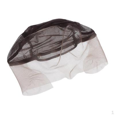 Stretchable Lace Front Cap Hairnet Making S Tools with Adjustable Straps Skin Color
