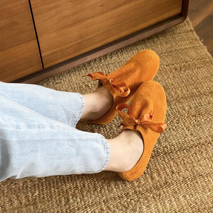 Leather soft-soled French retro shallow mouth flat-soled single shoes women's 2025 gentle evening wind Mary Jane women's shoes Doudou shoes tide
