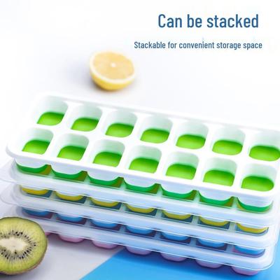 14-facks silikonisform med mjuk botten och lock för enkel frigöring
