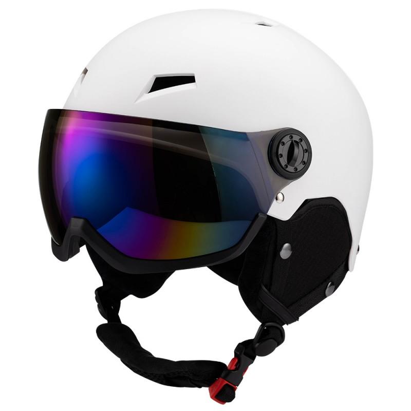 Full-Visor Ski Helmet With Integrated Goggles Adults Kids Winter Snow Sports Safety Headgear