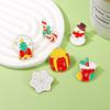 Original Christmas Brooch Christmas Tree Snowman Christmas Socks Christmas Gift Bag Clothes Decoration Oil Drop Brooch