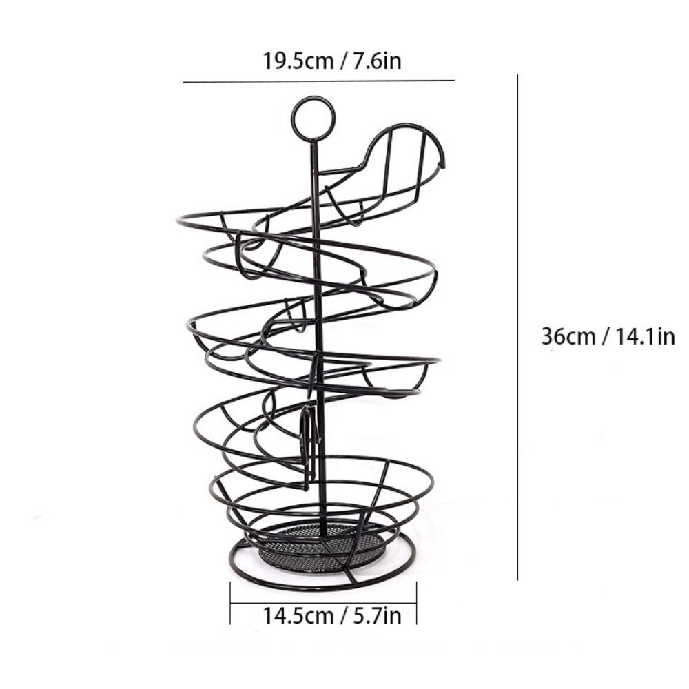 Stable Base Egg Storage Rack Save Space Metal Egg Dispenser Spiral Egg Holder  Countertop