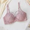 Plus Size Sexy Bra Lace Underwear Crossover Design Soft Underwire Adjustable Straps Bra