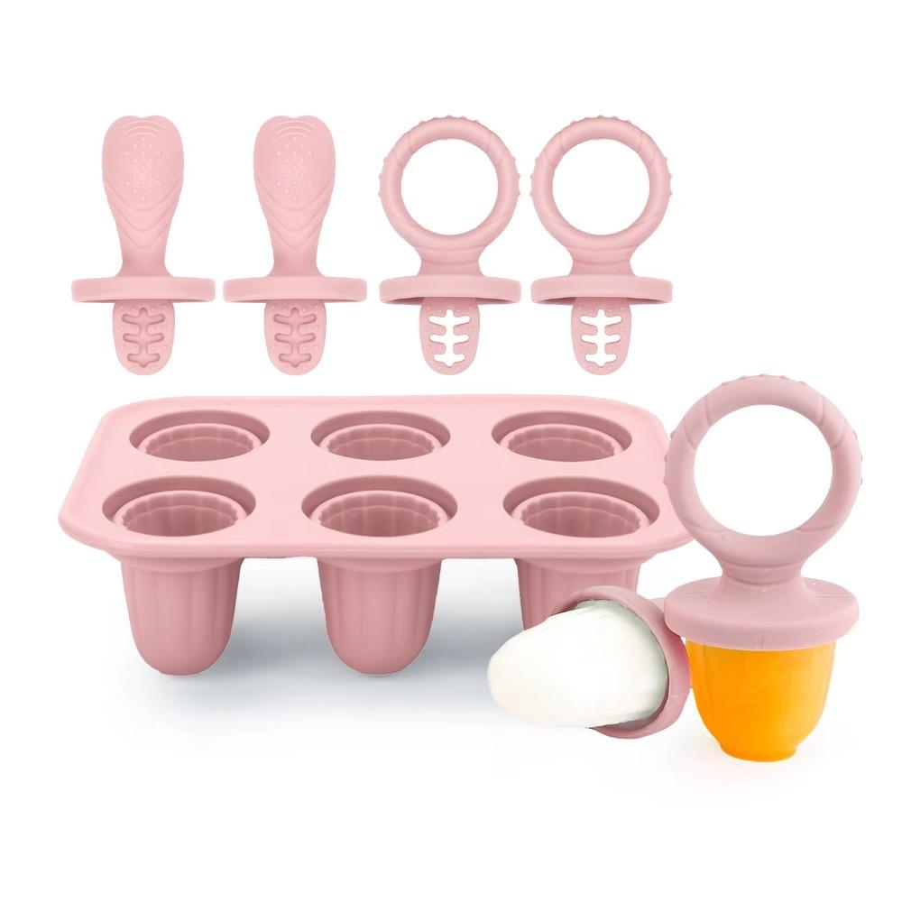 Food Grade Silicone Baby Teething Ice Cream Stick Molds Reusable DIY Homemade Ice Cream Mold