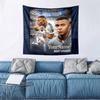 Mbappe Custom Your Name Wall Decor Tapestry Art For Pet Memorial Birthday Wedding Party Backdrop Family Gift