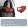 For Tesla Model 3 Y X S Neck Pillow Headrest Pillow Suede Seat Headrest Cushion Auto Seat Head Support New ModelY Accessories