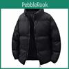 Winter Mens Casual Oversized Loose Stand Up Collar Bread Warm Jacket