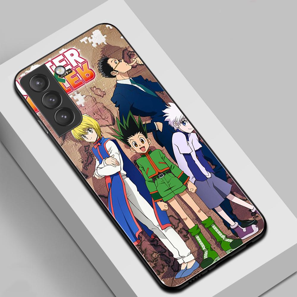 Szkło Hartowane Pokrowiec Dla Samsung A50 A60 A70 A21 A31 A51 A71 A81 A91 4G 5G A50S A70S M40 M80S Hunter X Hunter Anime Etui