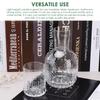 1L Water Carafe Set Vintage Bedside Water Carafe and Cup Thick Glass Versatile for Home Bedroom Use Transparent