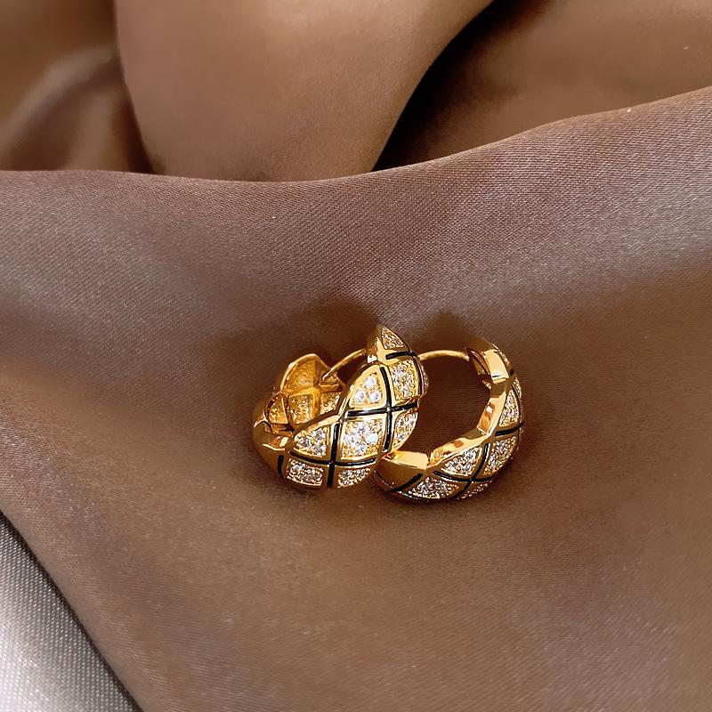 

Вінтажні срібні геометричні сережки-підвіски у формі ромба - Ретро прикраси в придворному стилі для жінок