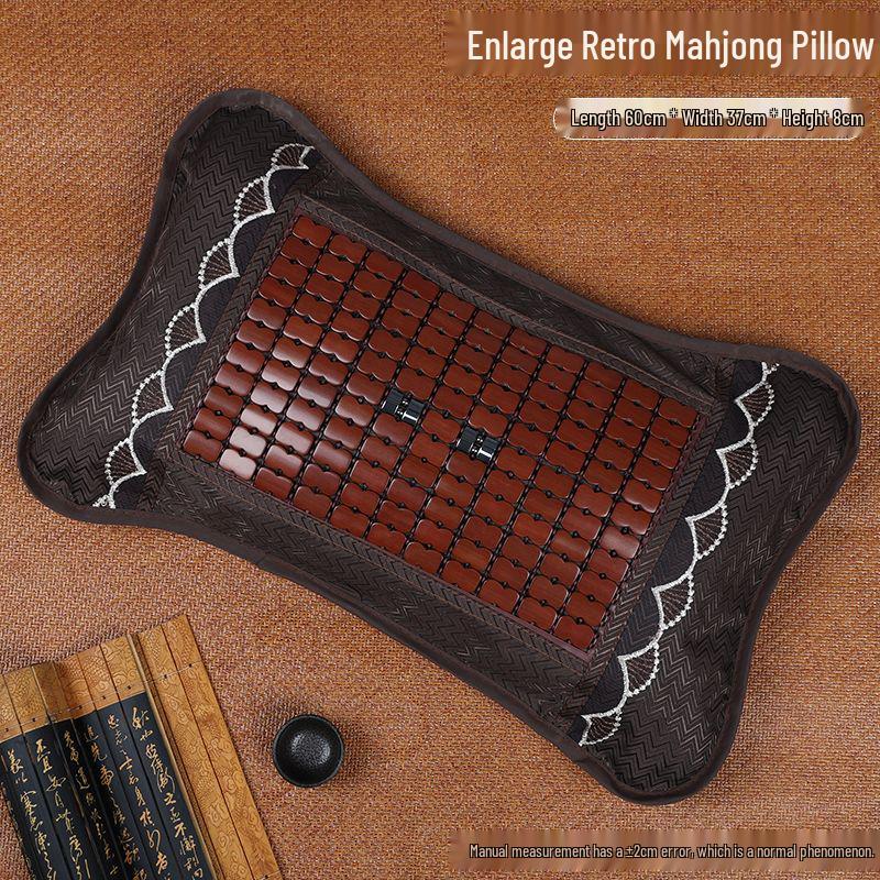 Free Shipping Summer Cooling Pillow - Mahjong, Tea, Bamboo & Rattan Styles for Adults and Students