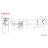 1PC Micro 050 Worm Gear Motor DC3V-12V 6V 9V Slow Speed High Torque All Metal Gearbox Motor Right Angle Short/ Dual/ Long Shaft
