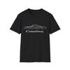 1967 Catalina Outline Silhouette T-Shirt Silver Script Classic Car Gift