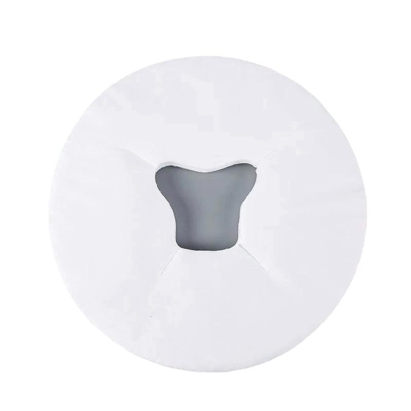 100pc/Pack Disposable Beauty Salon Face Towel With Hole For Face Lying Pillow Massage Bed Hole Cross Lightweight Breathable Face
